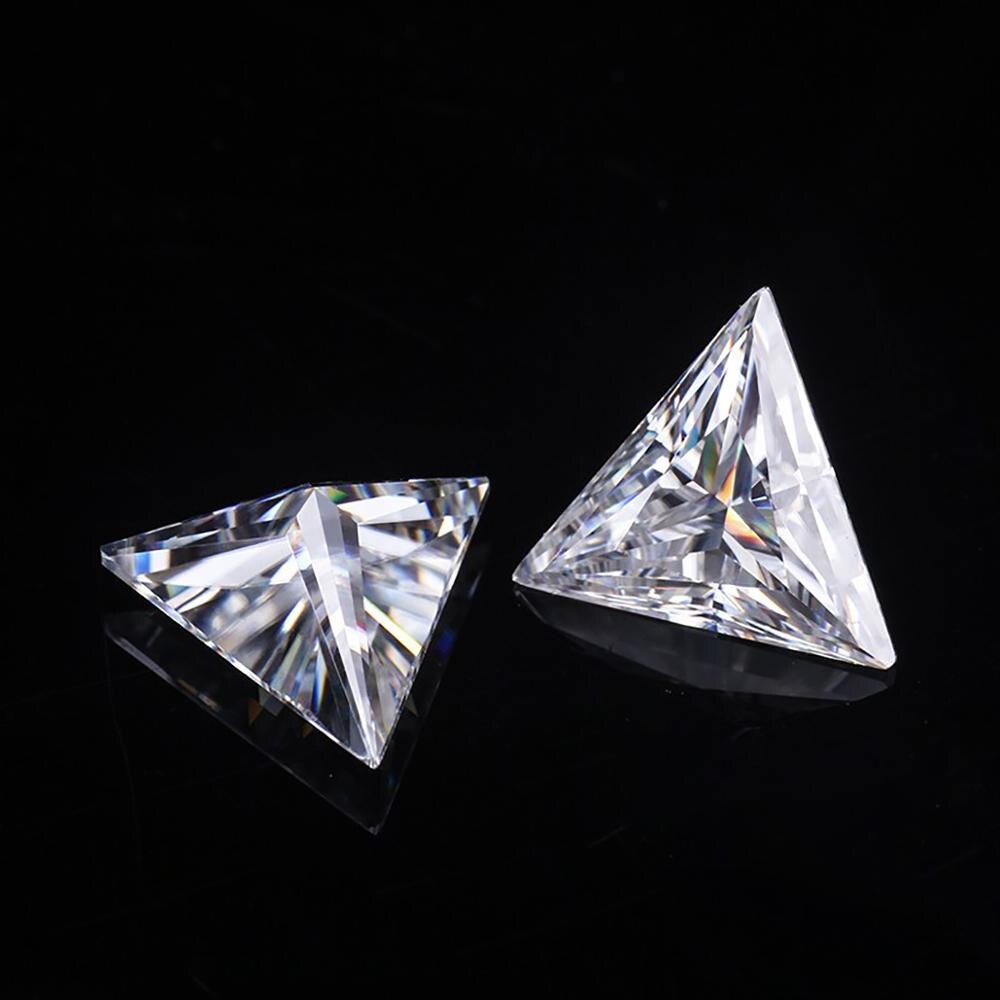 100% Loose Moissanite 0.03ct To 3ct VVS1 D Color Trillion Shape Look Like Real Diamond Pass Tester Gems Stone For Jewelry Making