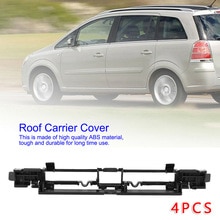 Zwart Rail Trim Flap 4Pcs 4Pc Voor Vauxhall Opel Astra H 4 * Auto Carrier Cover