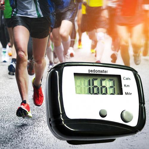 Contapassi 3D Preciso Con Sensore A 3 Assi – Mini Pedometro Per Camminare E Correre – Conta Calorie, Distanza E Tempo – Con Clip E Display Ampio (Nero) - 6
