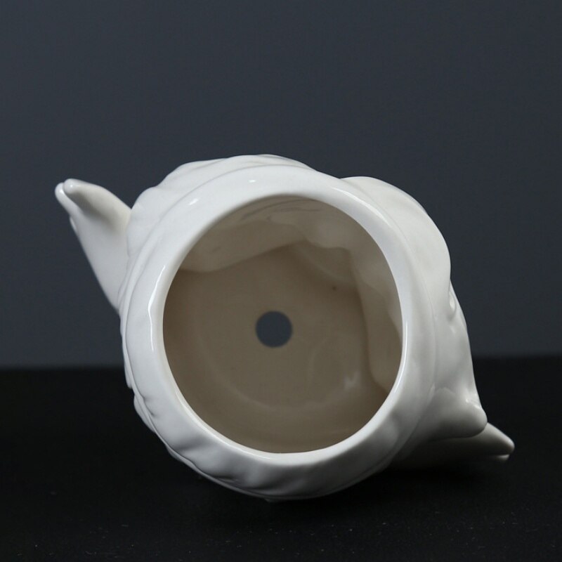 Ceramic Angel Flower Pot Cactus Wash Basin Succulent Potted Plant Flower Pot-Blue Prayer