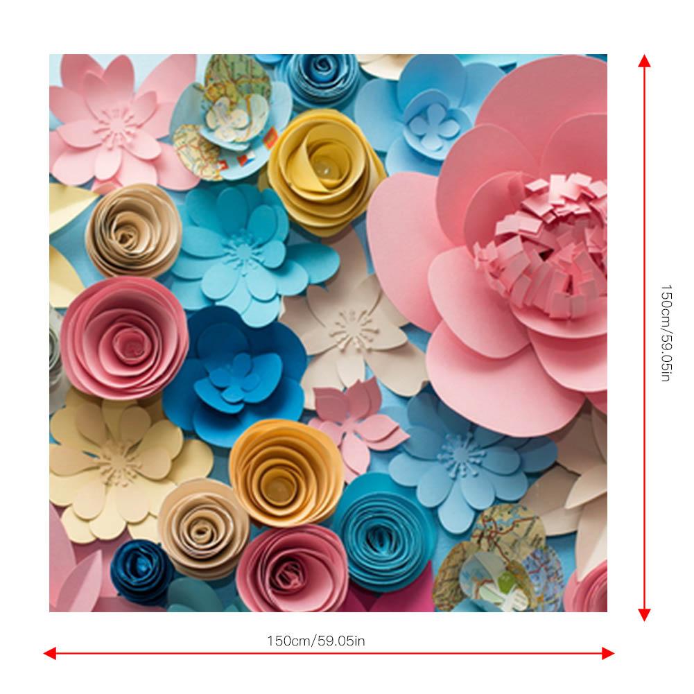 150 cm Mehrfarbig Blume Zauberstab Baby Fotografie Kulissen Tuch Party Ateliers Dekoration für dekoration in Ateliers: Blau