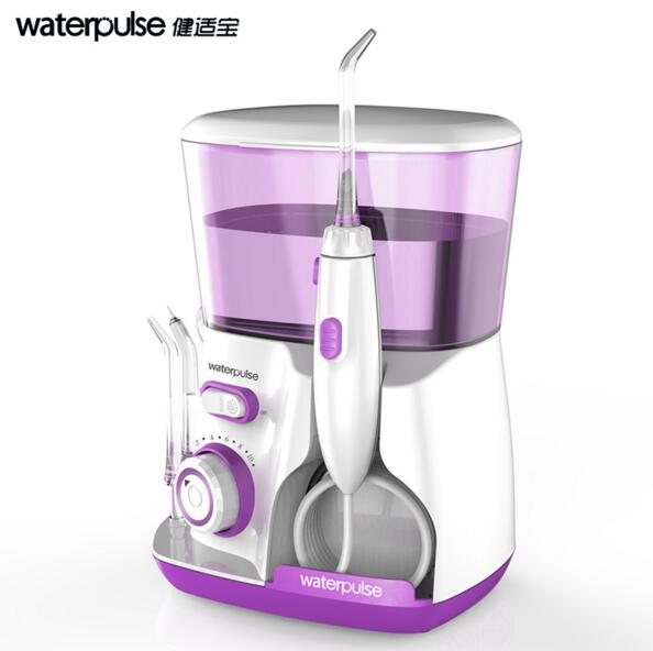 Waterpulse Dental Water Flosser Monddouche Waterpick Dental Floss Water Irrigatie Jet Tandheelkundige Tand Floss: Paars