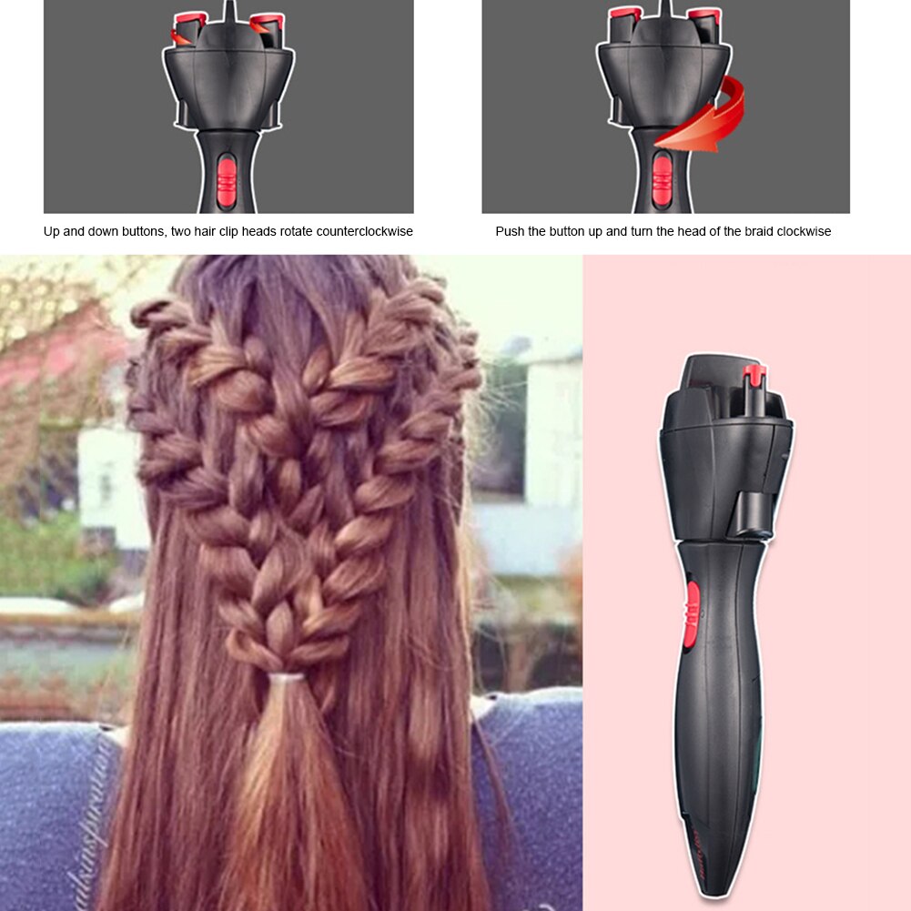 Haar Vlecht Automatische Apparaat Linnen Bloem Kleur Braid Automatische Haarlok Apparatuur Snelle Elektrische Product Diy Hoofd Gevlochten Gadgets