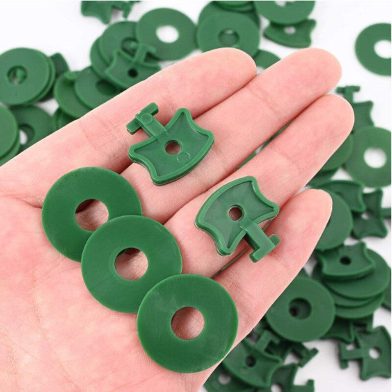 200PC Greenhouse Twist Clips Green Washers Fixation Clamps For Securing Shading Net Insulation Bubble Netting Garden Accessories