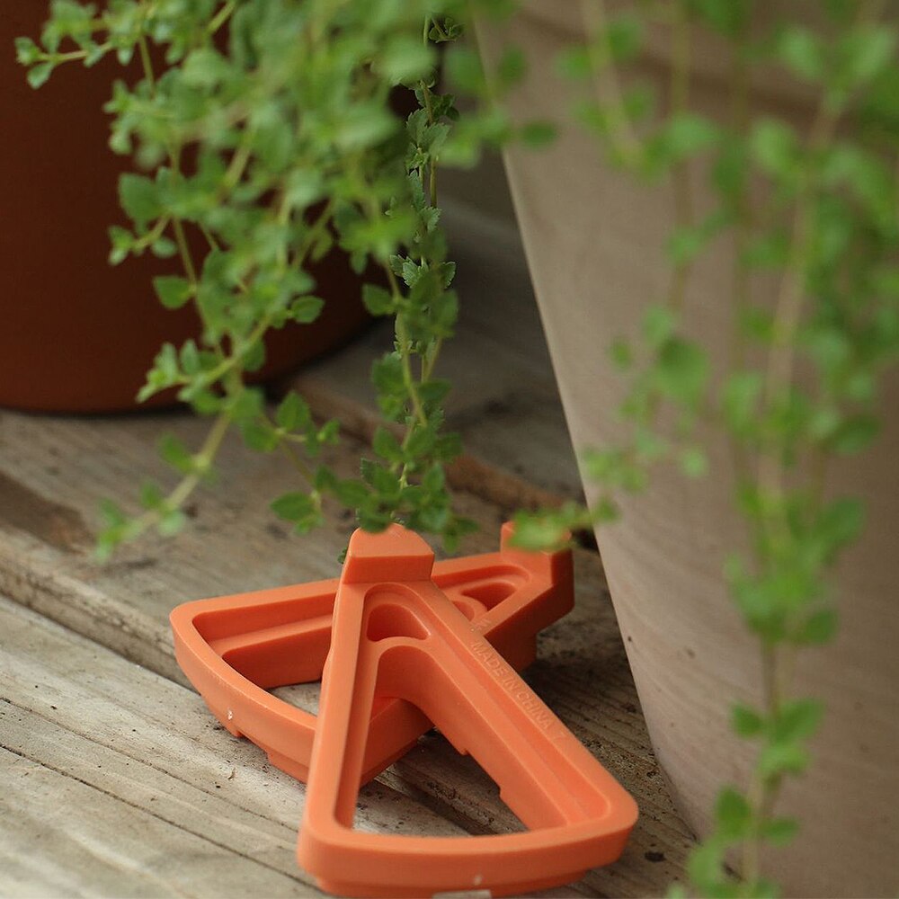 12pcs Plant Pot Feet Stand Garden Flower Pots Triangle Invisible Low Profile Flower Pot Feet Garden Plant Pot Feet Riser Outdoor
