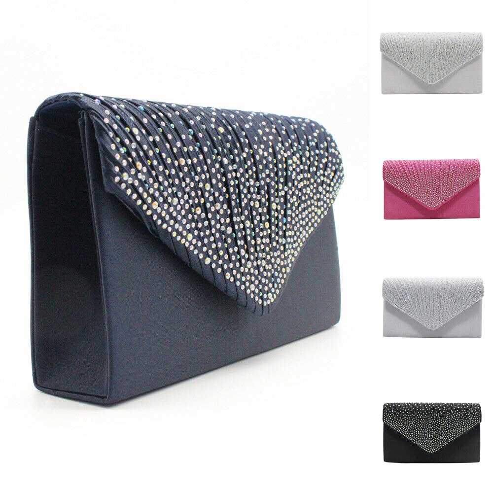 Mode Glanzende Vrouwen Clutch Bag Partij Bruiloft Envelop Handtas Draagbare Portemonnee
