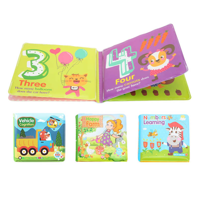 Infant Bath Book EVA Foam Bath Book for Bathroom for Bedroom for Travel