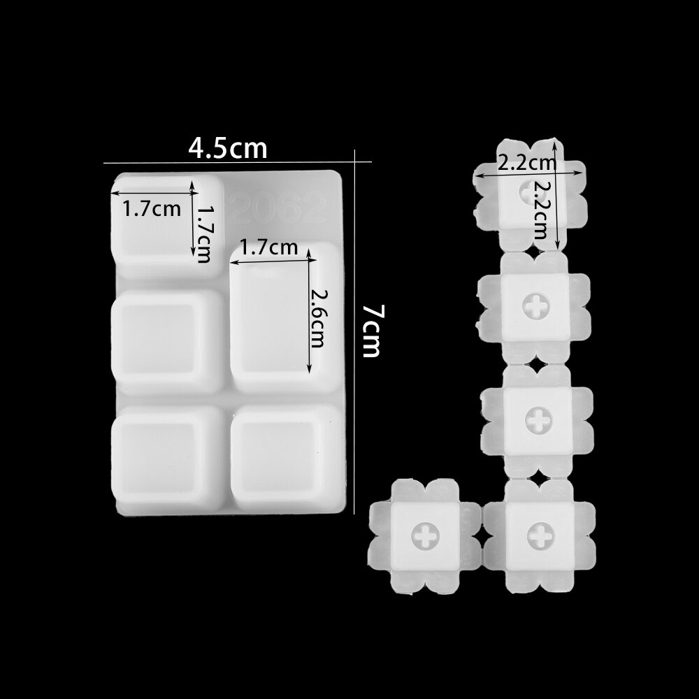 Moules en Silicone pour capuchon de clé de clavier mécanique de jeu, moule de moulage en résine époxy cristal pour bricolage, outils de fabrication artisanale faits à la main 1 pièces