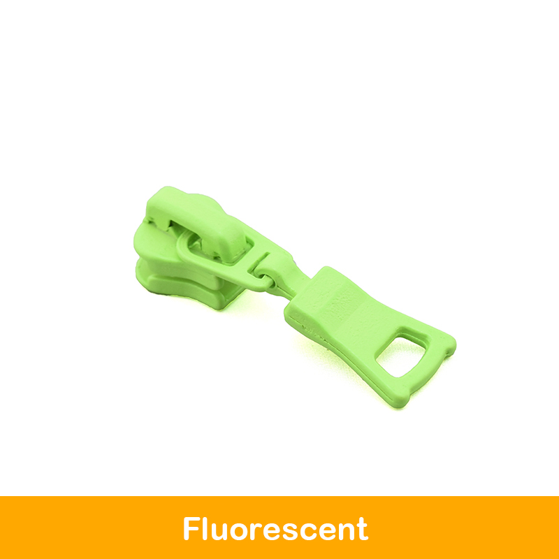 5# 5 stuks kleurrijke ritstrekkers, schuifregelaars voor harsritsen, accessoires voor het naaien: Fluorescerend
