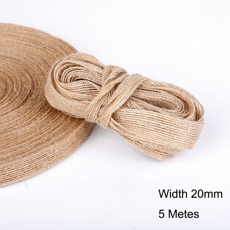 Burlap Ribbon Hessian Vintage Rustic Hemp Jute Rop... – Grandado