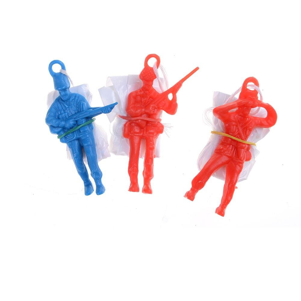 3Pcs Mini Hand Gooien Parachute Speelgoed met Figuur Soldier Kids Outdoor Games Speelgoed Educatief Parachute Mannen Speelgoed Voor Kids