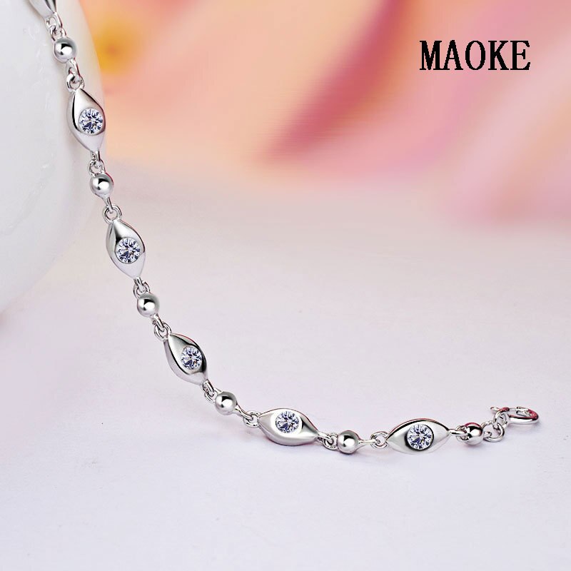 Promotionele S925 Sterling Sv Armband Ingelegd Zirkoon Paar Demon Eye Armband Mode-sieraden Voor Vrouwen Mode