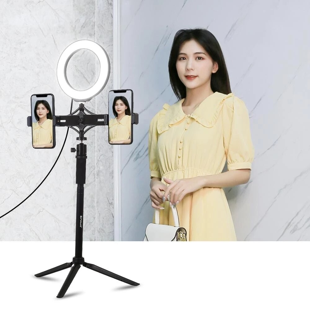 Professionele Tripode Dslr 1/4 'Schroef Aluminium Handheld Verstelbare Statief Monopod Extension Centrale As Staaf