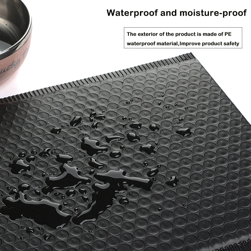 20PCS Black Bubble Mailers Poly Bubble Mailer Self Seal Padded Envelopes Bags Packaging Envelope Bag 25x30cm