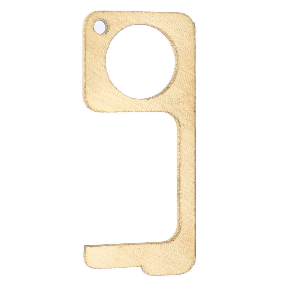 Key Door Opener Key Door Handle Opener Golden Anti-Contact Brass for Public Places Elevator Handle Open Key