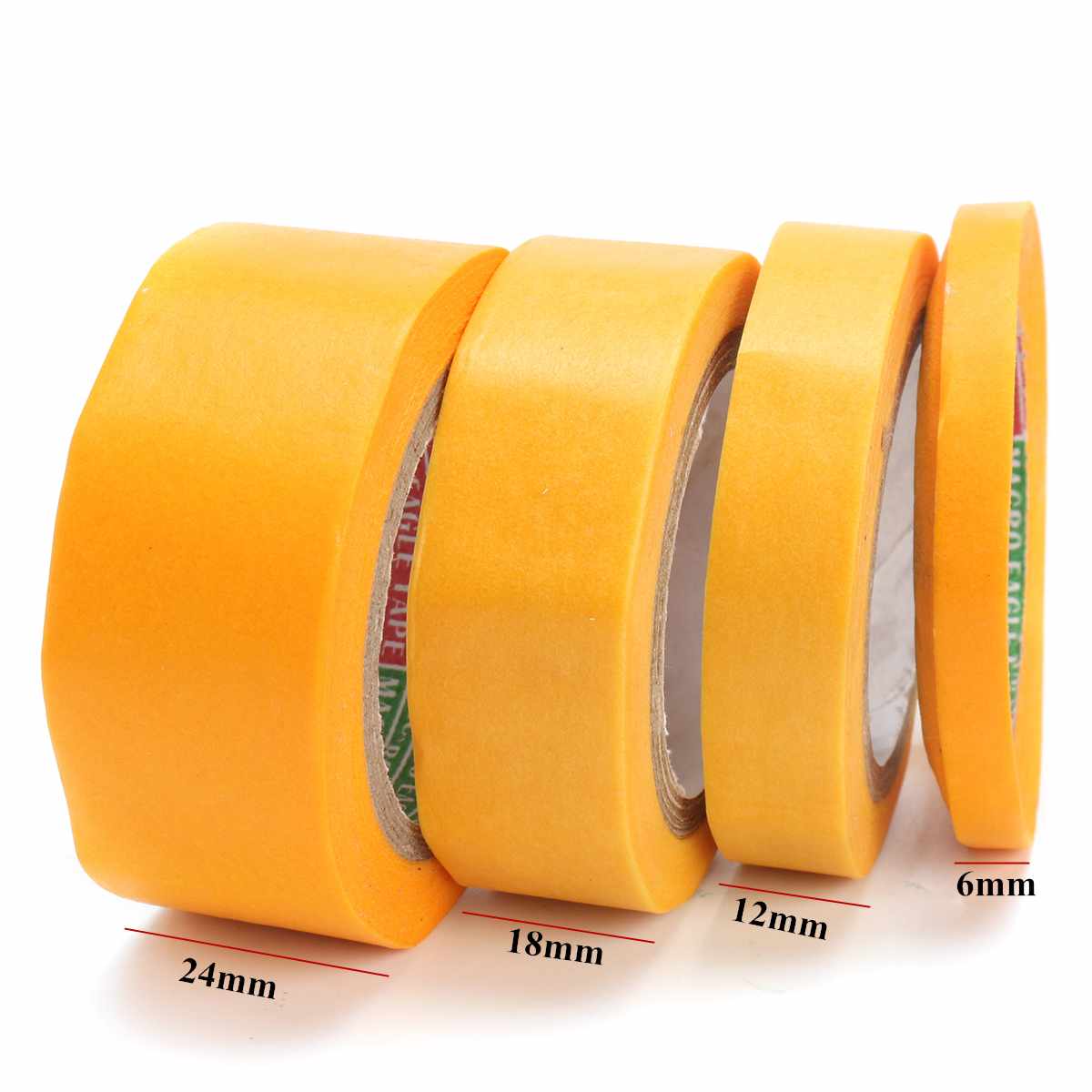 4 Pcs/Set 18mm~24mm Scale Car Models Painting Cover Tape Masking Tape Models Hobby Painting Tools Accessory