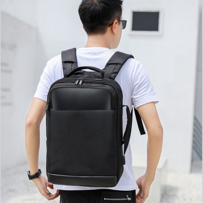 High-end business backpack USB smart travel backpack multifunctional leisure computer bag waterproof student schoolbag male