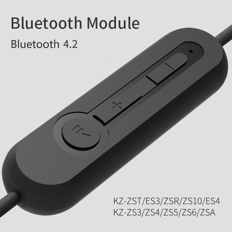 KZ-cable de auriculares Bluetooth 4,2, módulo de actualización de alta fidelidad, portátil, para colgar en la oreja, para KZ ZSTX/ZS4/ZS5/ZS6/ED16