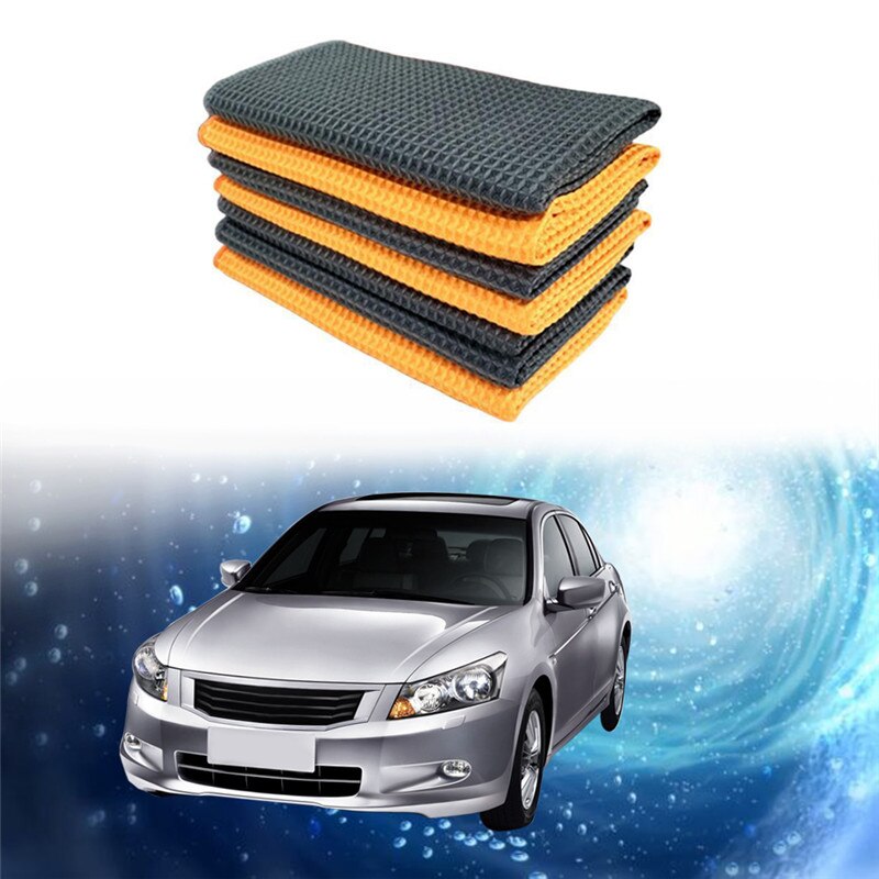 Chiffons d'éponge de nettoyage de lavage de voiture de surjet de microfibre d'éponge de cirage de voiture ronde à haute densité pour polir l'éponge ronde de lavage de voiture