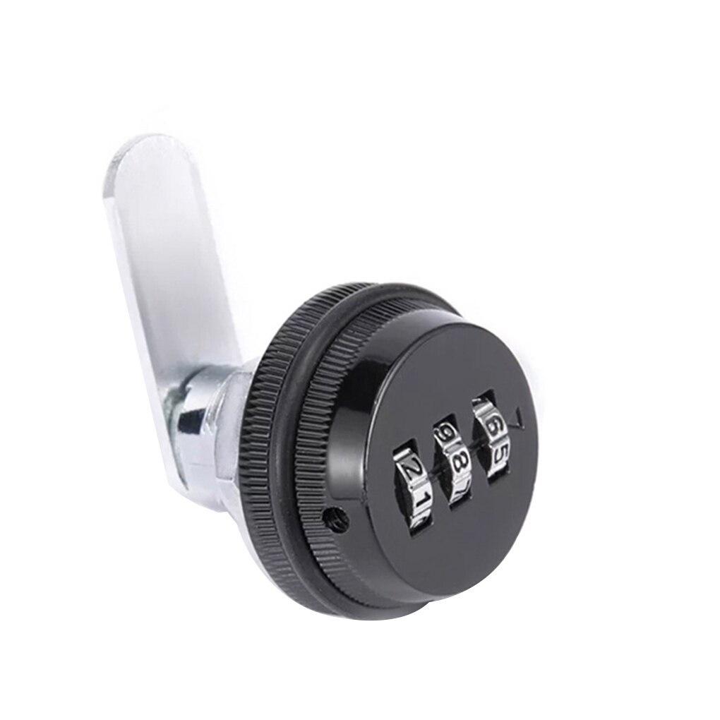 Drawer Combination Lock Combination Cam Cabinet Lock File Cabinet Cabinet Storage Cabinet Multi-Specification Cam household Lock: 20mm / Black