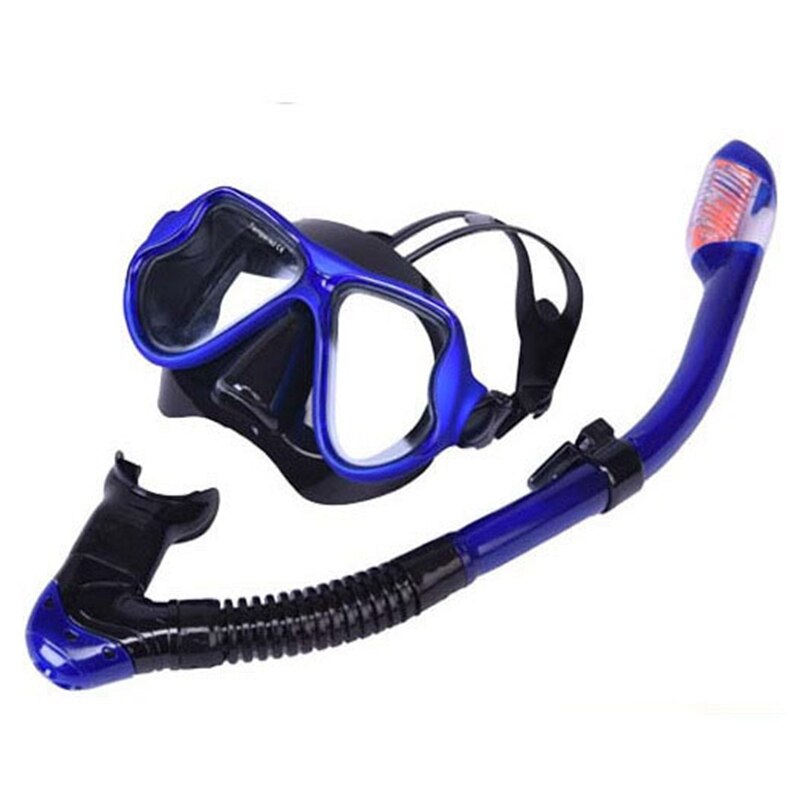 Diving Mask and Snorkel Set - Anti-Fog Goggles - Scuba Swimming Pool Equipment - Silicone & Tempered Glass