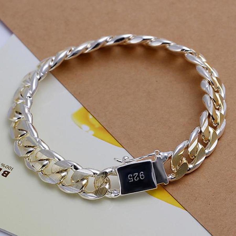 925 silber Gold farbe exquisit 10mm kette männer frauen Kette edle hochzeit Armbinde charme hochzeit geburtstag einige stil