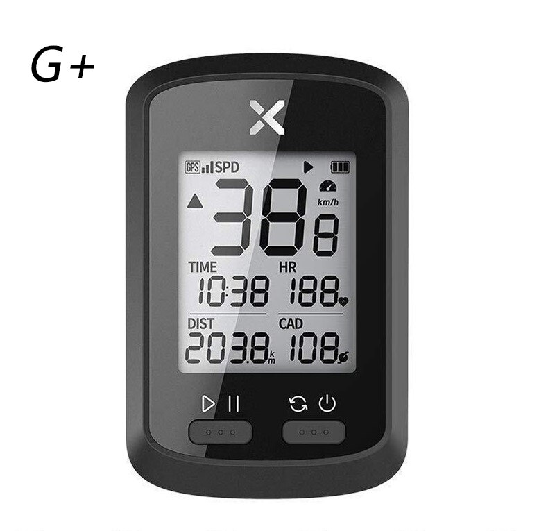 Smart GPS Cycling Computer X0SS G+ Waterproof Speedometer Road Bike MTB ANT+with Mileage Speed and Cadence Sensor Support: White