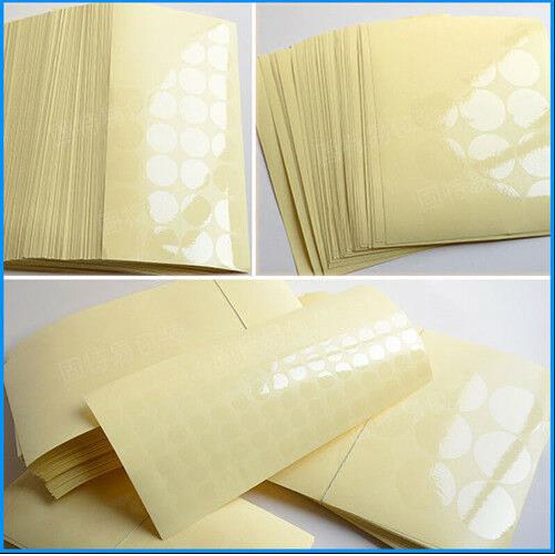 1000pcs Self Adhesive Clear Round Gloss Stickers Wafer Seal Transparent Dot Sticker Label