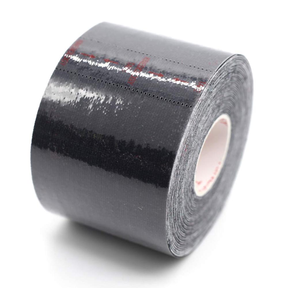 PRIOR-Cinta de FITNESS para ejercicios de Yoga, Aro aéreo de Fitness, anillos de aro Lyra, 5 metros x 5cm: Tape (Black)