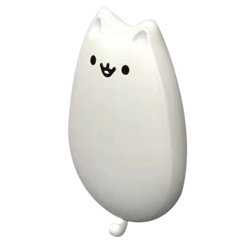 Schattige, oplaadbare handwarmer en powerbank, 5v mini draagbare reishandwarmers met lange levensduur: Wit-a