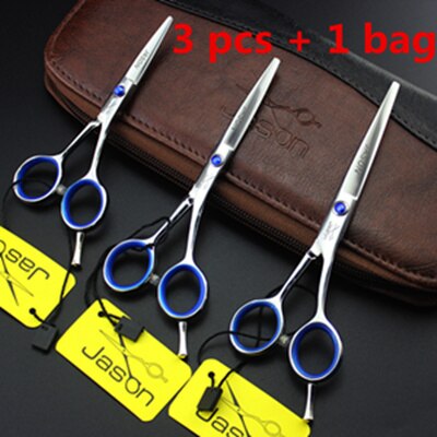 Japan 4.0/5.0/5.5 Inch Hair Scissors Hairdressing Tools Hair Cutting Scissors Barber Shears: 3 PCS and 1 bag