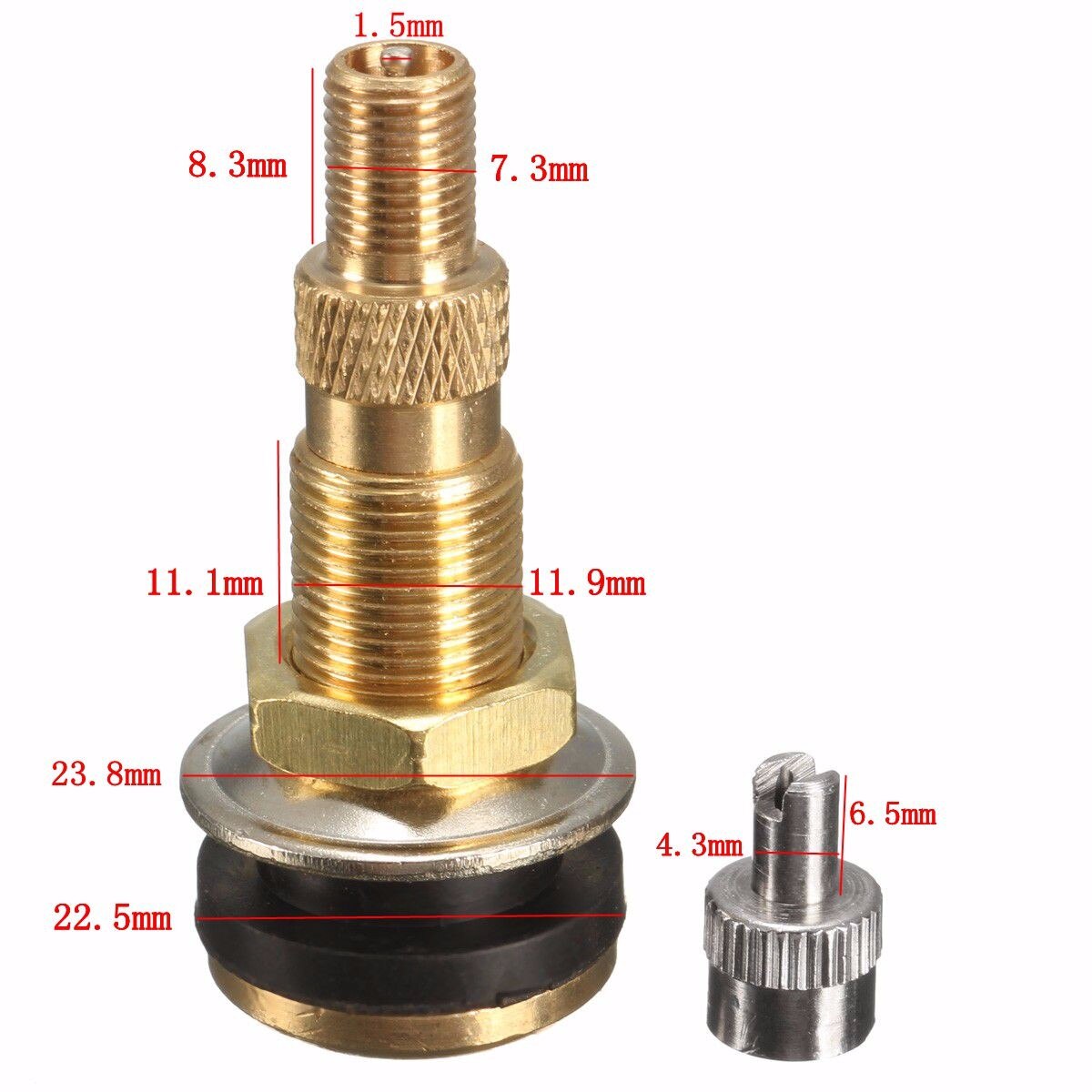 Air Water Tubeless Tire Valve Stems Wheel Rim TR618A For Agricultural/Farm Tractor