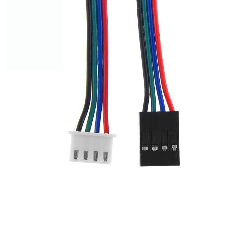1m dupont-leitungs-zweiphasen 100cm xh2.54 4 -pin-  to 6- pin-klemmen-motoranschlusskabel für nema 42- schrittmotor