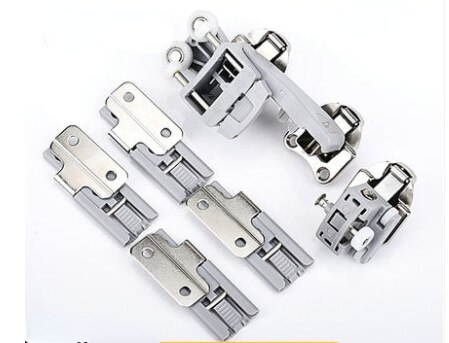 20Kg Wardrobe Closet Sliding Bi-fold Folding Door Roller Bottom Wheel Swing Hinge Fitting: black