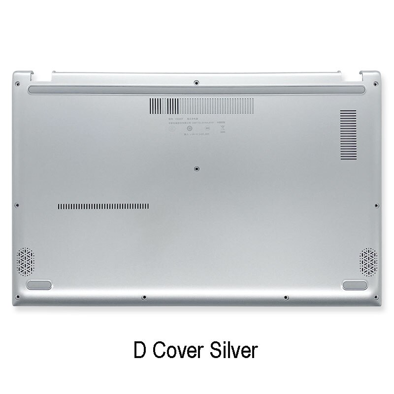 Lcd Back Cover Voor Asus Vivobook 15 X512 V5000F Laptop Top Case Voorkant Palmrest Bottom Case Scharnieren Een B C D 15.6 Inch: D Cover Silver