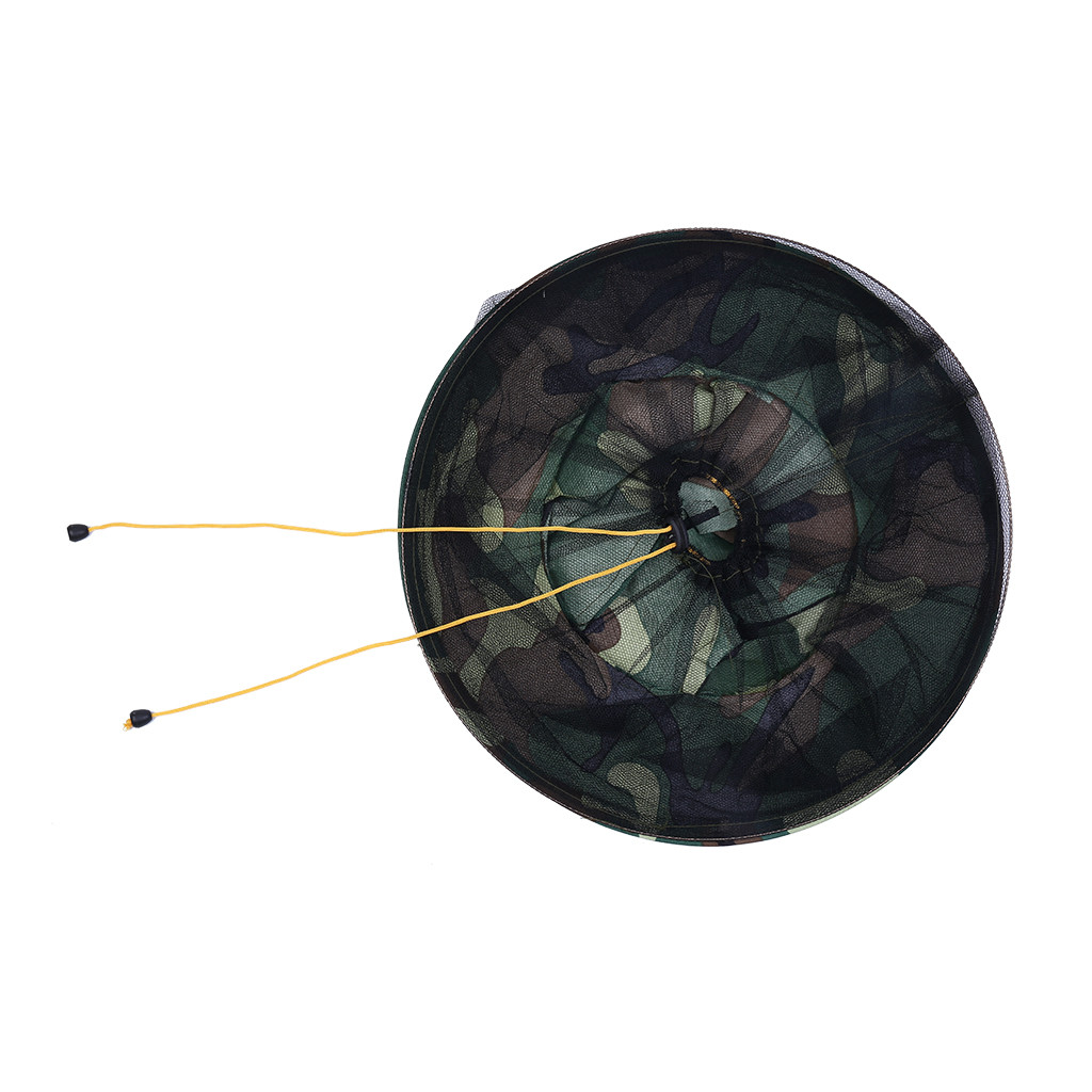 Mounchain Camouflage apiculture Anti-moustique abeille Bug insecte mouche masque chapeau tête filet maille Protection du visage pêche en plein air # R5