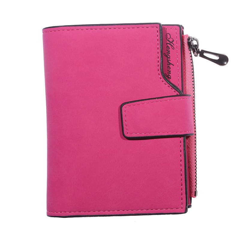 Leather Women Wallet Hasp Small and Slim Coin Pocket Purse Women Wallets Cards Holders Luxury Brand Wallets Purse: Gold