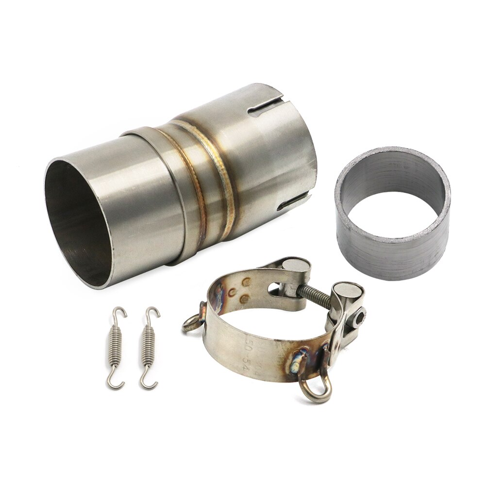 Motorfiets Slip-On 51 Mm Uitlaat Midden Link Pijp Voor Yamaha R6 YZFR6 YZF-R6 2006 2007: Default Title