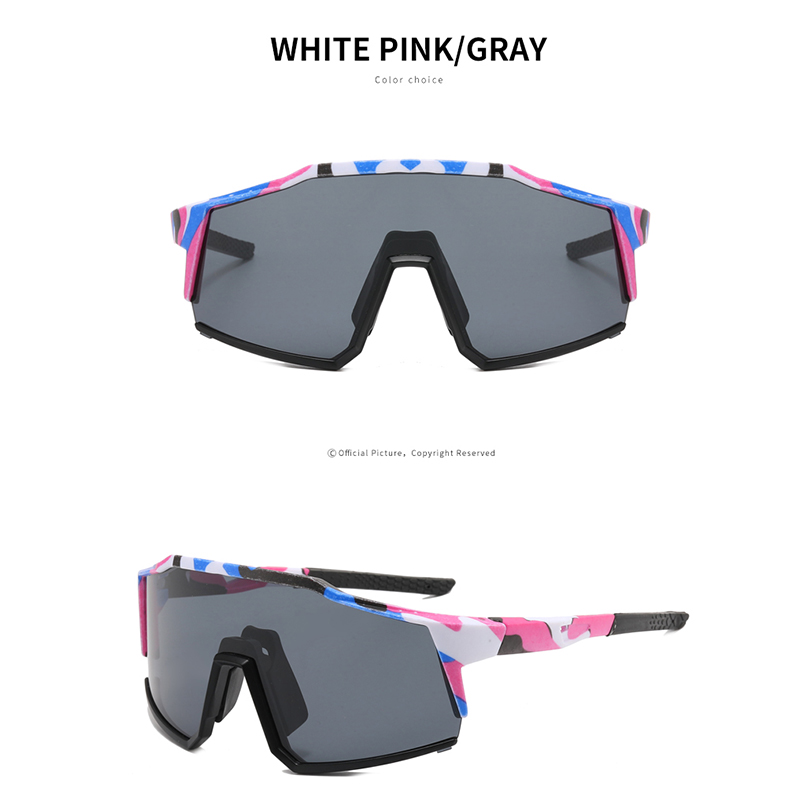 2025 gafas de ciclismo hombre bicicleta de montaña deporte ciclismo gafas de sol MTB ciclismo gafas mujeres UV400 Saposhnikovia Divaricata: Azul