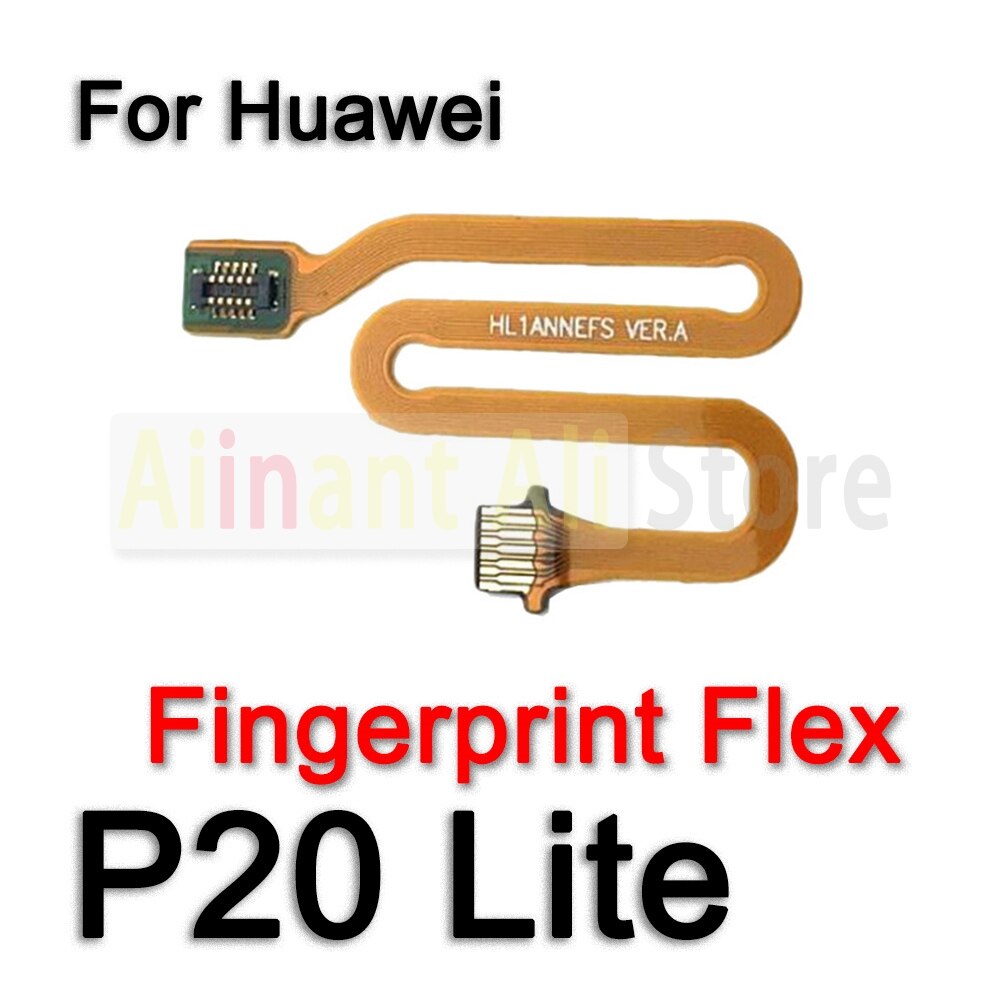 Original Zurück Heimat-Geschmack Fingerabdruck Sensor biegen Kabel Für Huawei P 10 20 30 P10 P20 P30 Lite berühren Ich würde Fingerabdruck biegen Kabel: P20 Lite ZWP