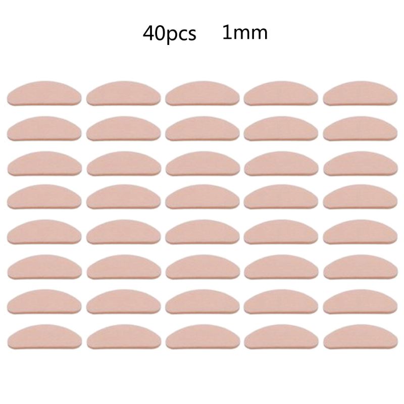 Plaquettes nasales en mousse souple autocollante, pour lunettes, antidérapantes, sans maquillage, 40 pièces, Jy06 21: -F-B1