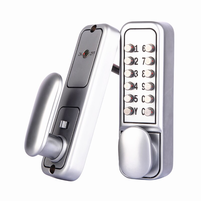 Mechanical Digital Door Lock keypad Code Keyless push button Passage mode Home Entry Lock Lawn /Wooden/Iron Door Gate opener