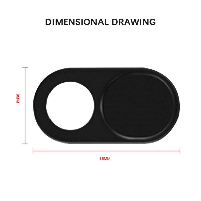 Anteriore Del Telefono Mobile Lente In Metallo Della Copertura Della Protezione della Privacy Autoadesivo Per Il Telefono Tablet Webcam Del Computer Portatile di Scatto Della Macchina Fotografica Della Copertura Cursore