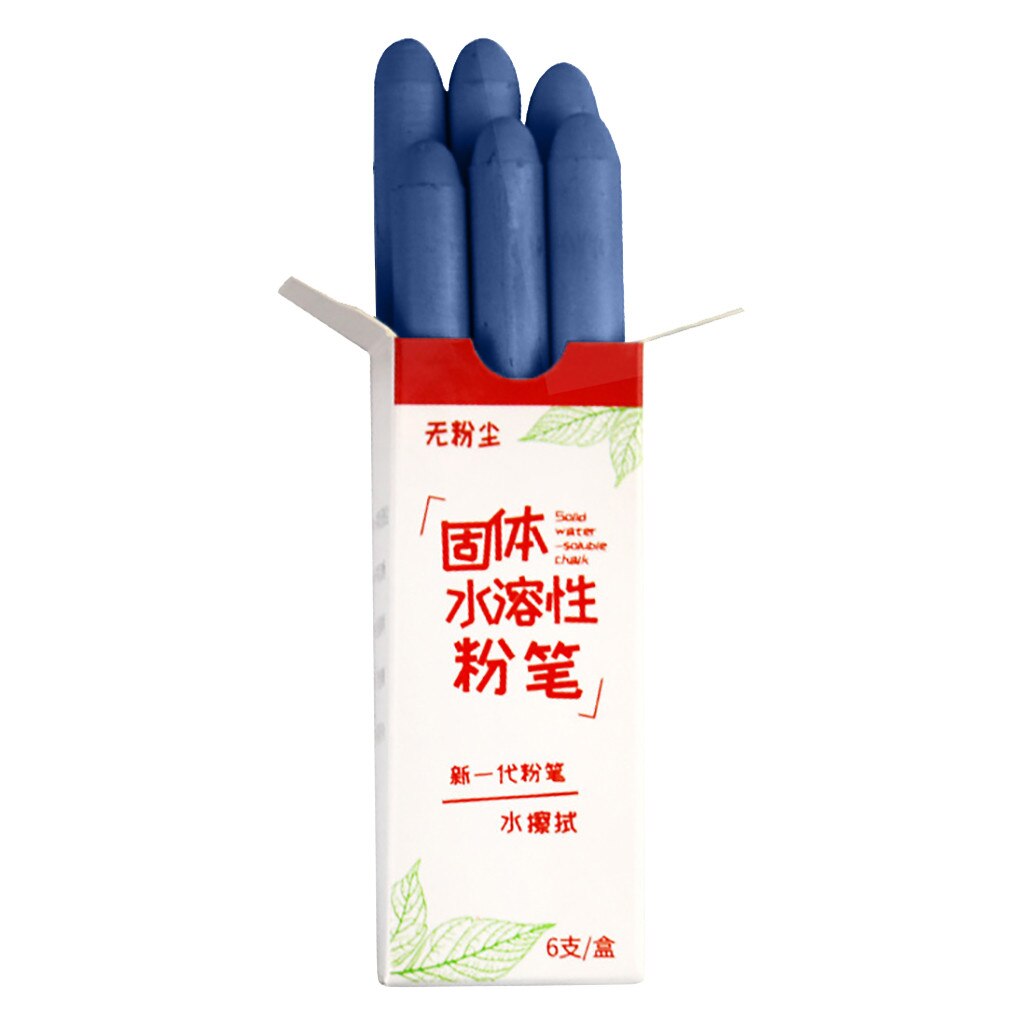 6pc Bunte Kreide Stift Zeichnung Freundliche Staub-freies Staubfreie Für Tafel Für Kinder Lehrer Schule Büro Liefert Accessori: Navy Blau