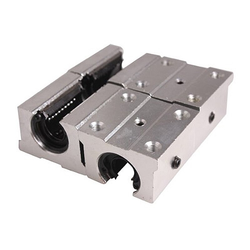 4 x SBR12UU 12mm Aluminum Linear Motion Router Bearing block, silver