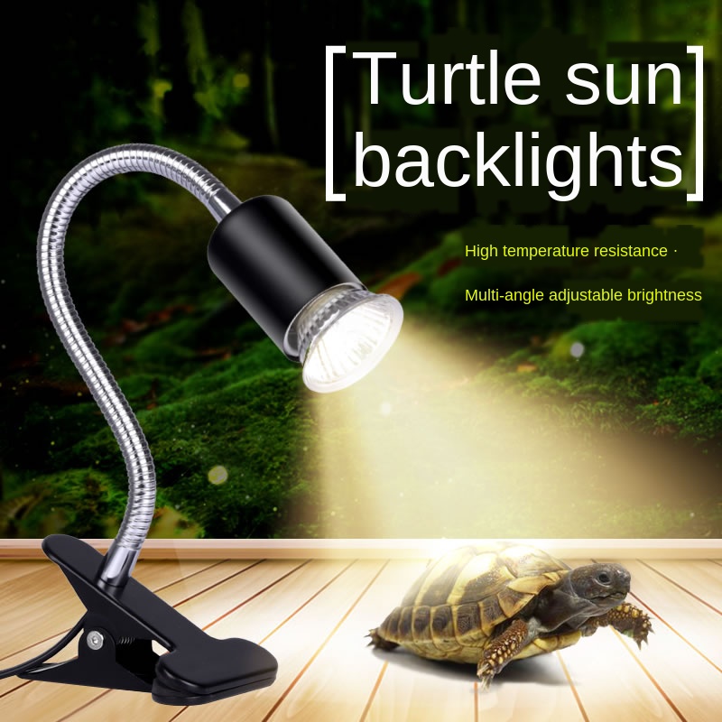 Bombilla regulable de caparazón de tortuga, luz solar de espectro completo, para reptiles, anfibios, UVB + UVA, productos para mascotas de bajo consumo