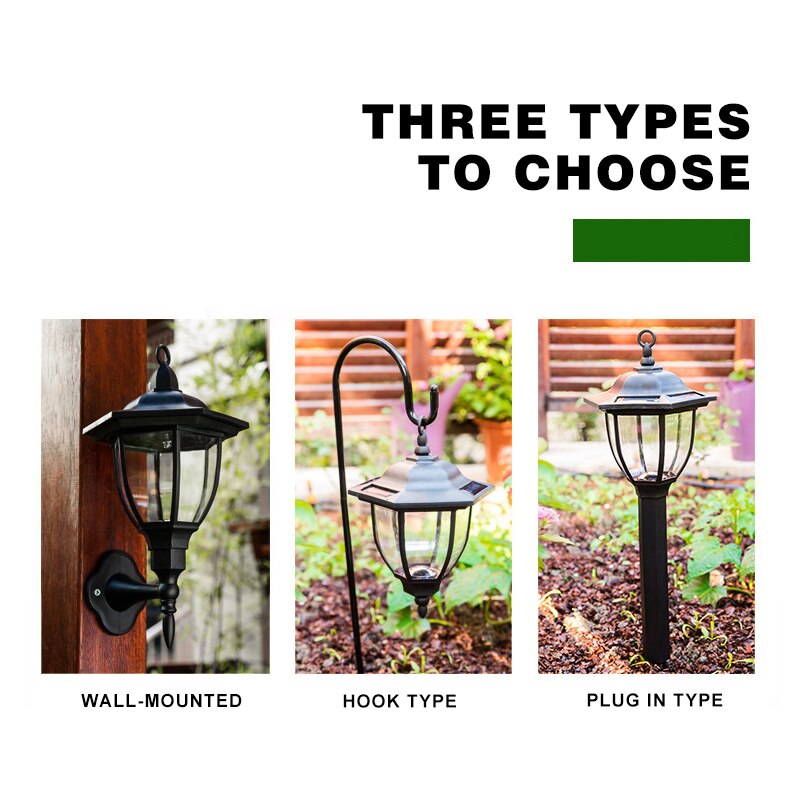 Outdoor Led Solar Lamp Tuin Licht Waterdichte Wandlamp Pathway Landschap Zonne-verlichting Voor Tuin Decoratie