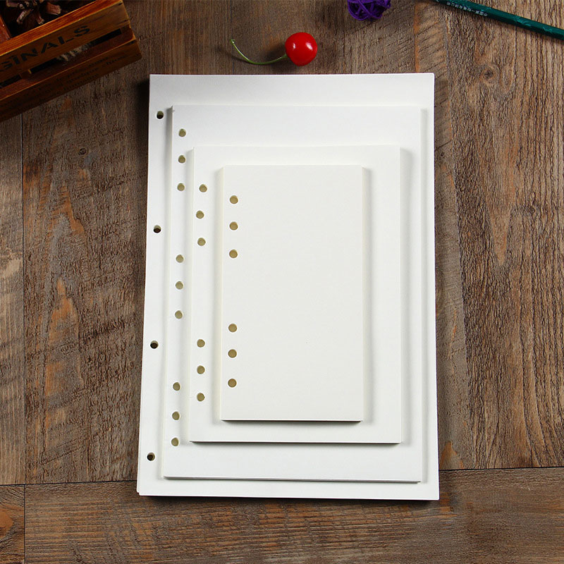 40Sheets/Pack A4/B5 Adapter Vulmiddel Papieren Losse Blad Notebook Core Wekelijkse Planner Leeg Notepad Innerlijke pagina School Kantoor Sup