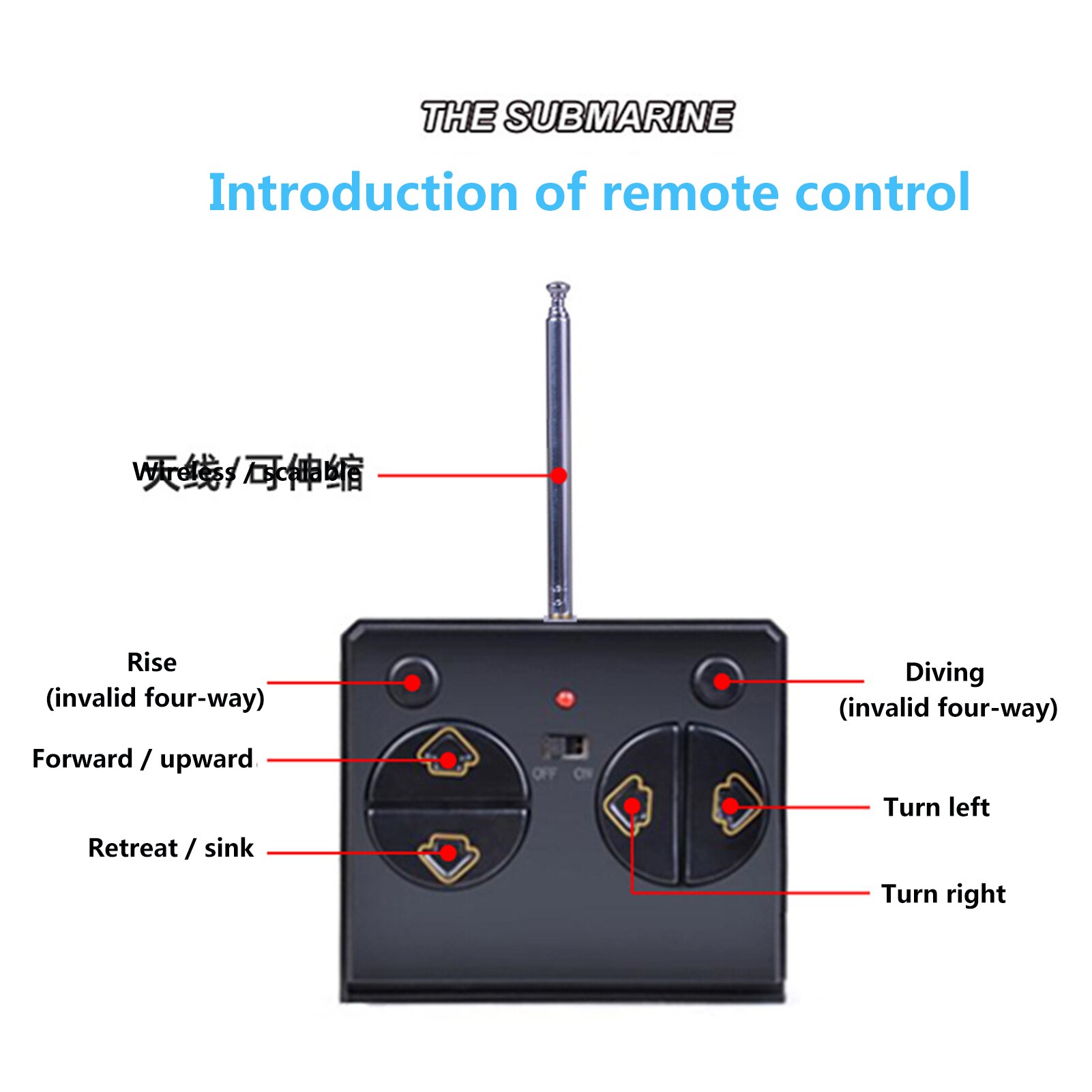 Mini Rc Submarine Remote Control Impermeable Submarino With LED Light Radio Racing RC Submarine Remote Induction Simulation Boat