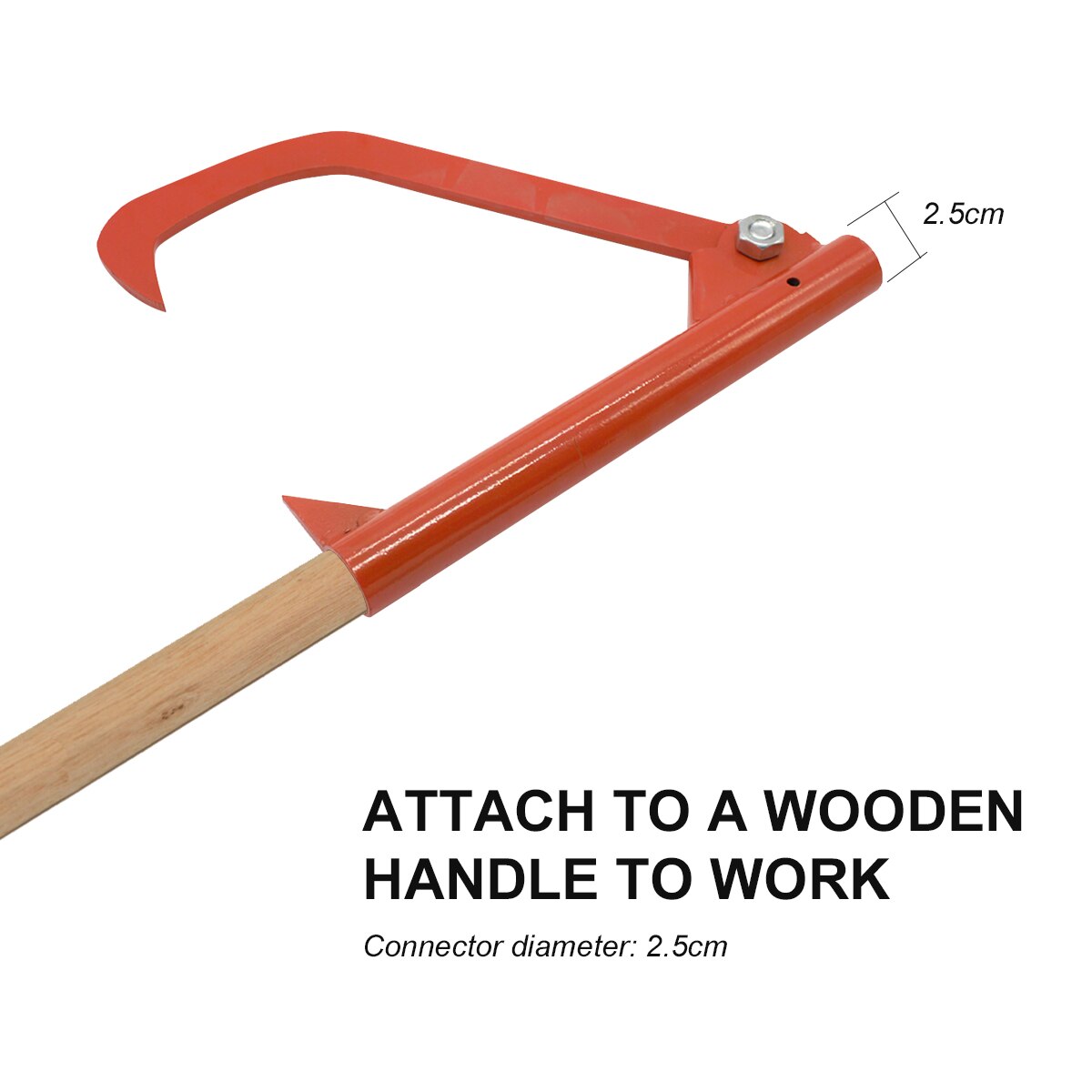 Steel Cant Hook Log Lifting Rolling Tool (No Handle)